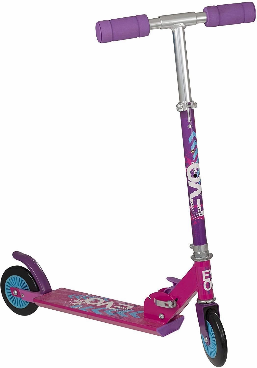 Evo Folding Inline Kids 2-Wheel Scooter - Pink Kids essentials
