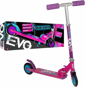 Kids discovery tools Evo Folding Inline Kids 2-Wheel Scooter - Pink