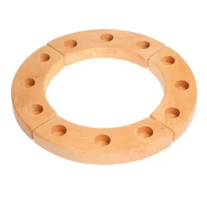 Waldorf Wooden Birthday Ring - Natural Educational fun