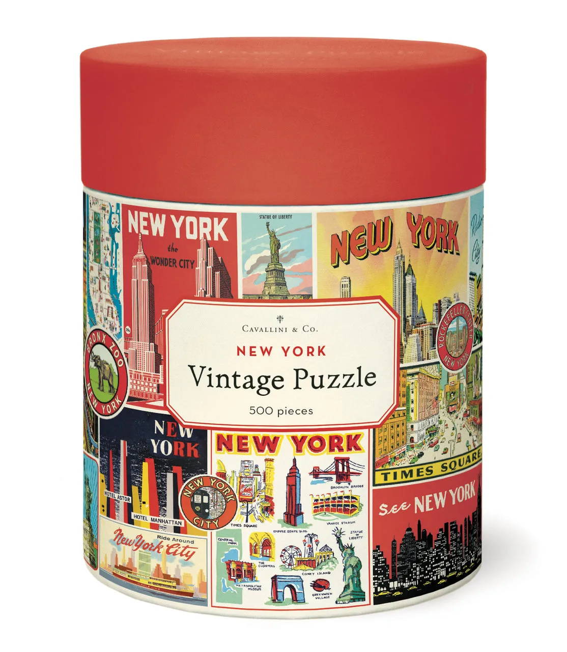 Little creators Cavallini & Co. New York City Collage 500 Piece Puzzle