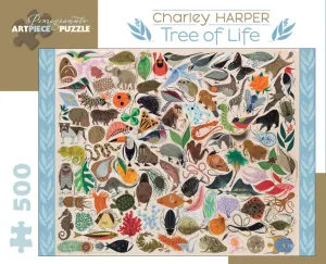 First explorers Pomegranate Charley Harper "Tree Of Life" 500 Piece Puzzle