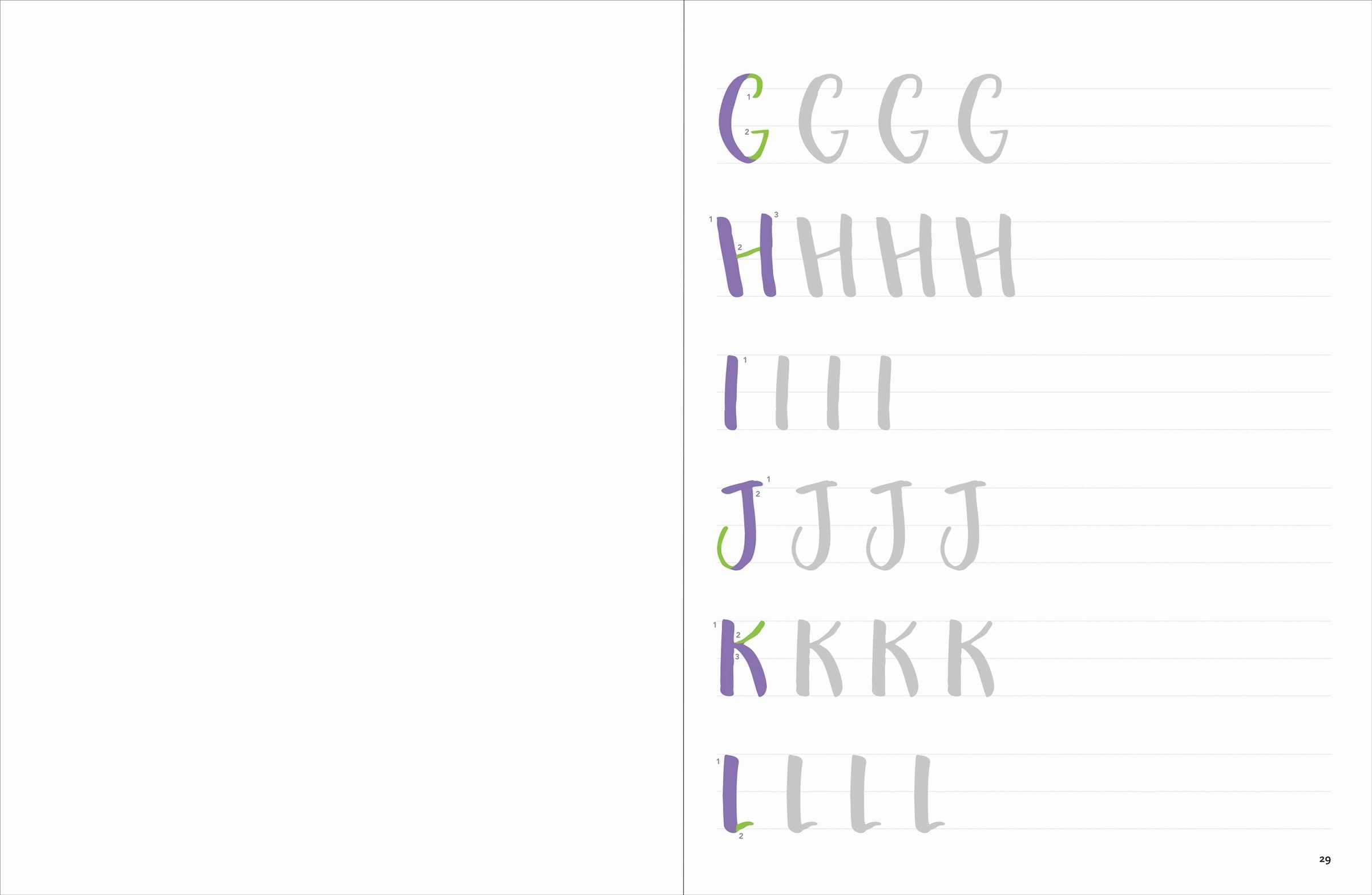 Exploration made fun Brush Lettering Beginner Workbook