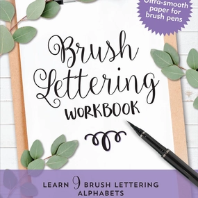 Brush Lettering Beginner Workbook Enrichment activities Little adventures