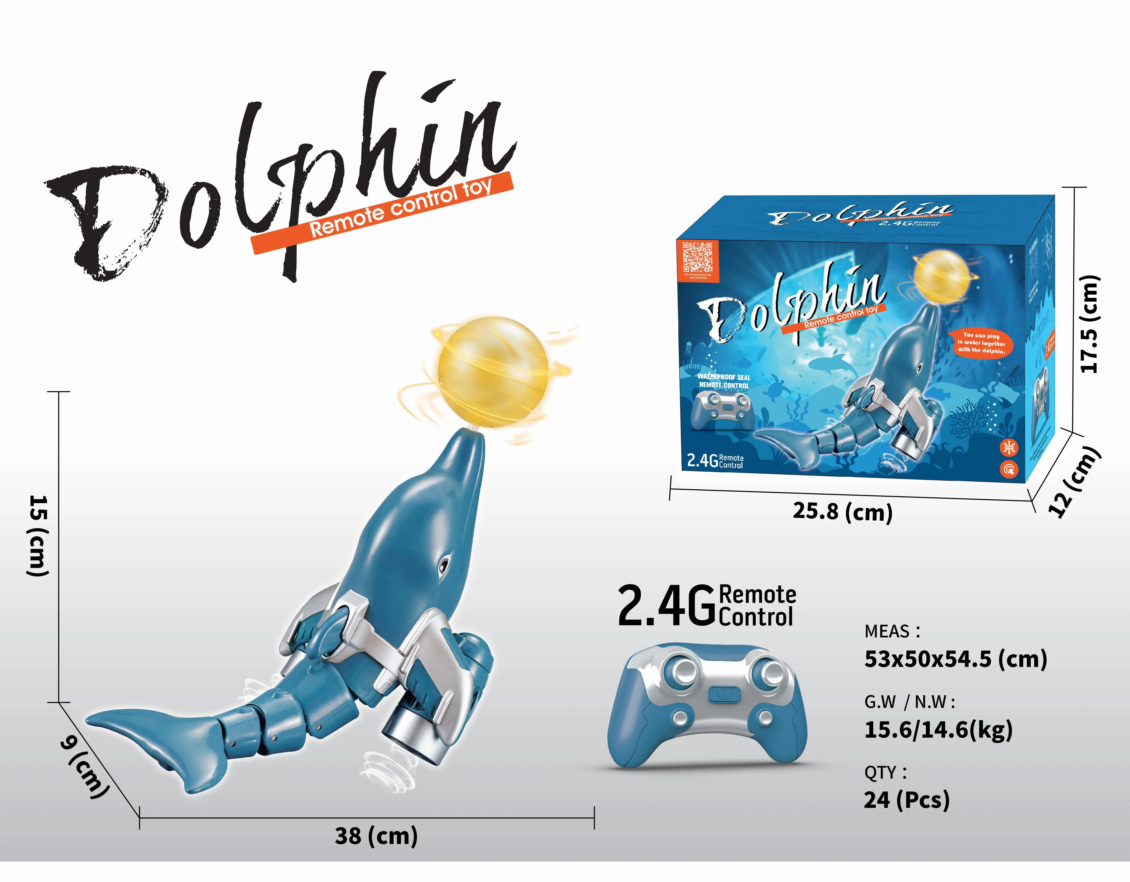 Remote Controlled Dolphin 38Cm Learning fun Hands-on discovery