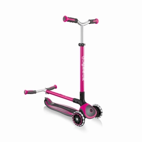 Curious minds Playful learning Globber Master Lights Foldable Scooter - Pink (4 - 14Y)