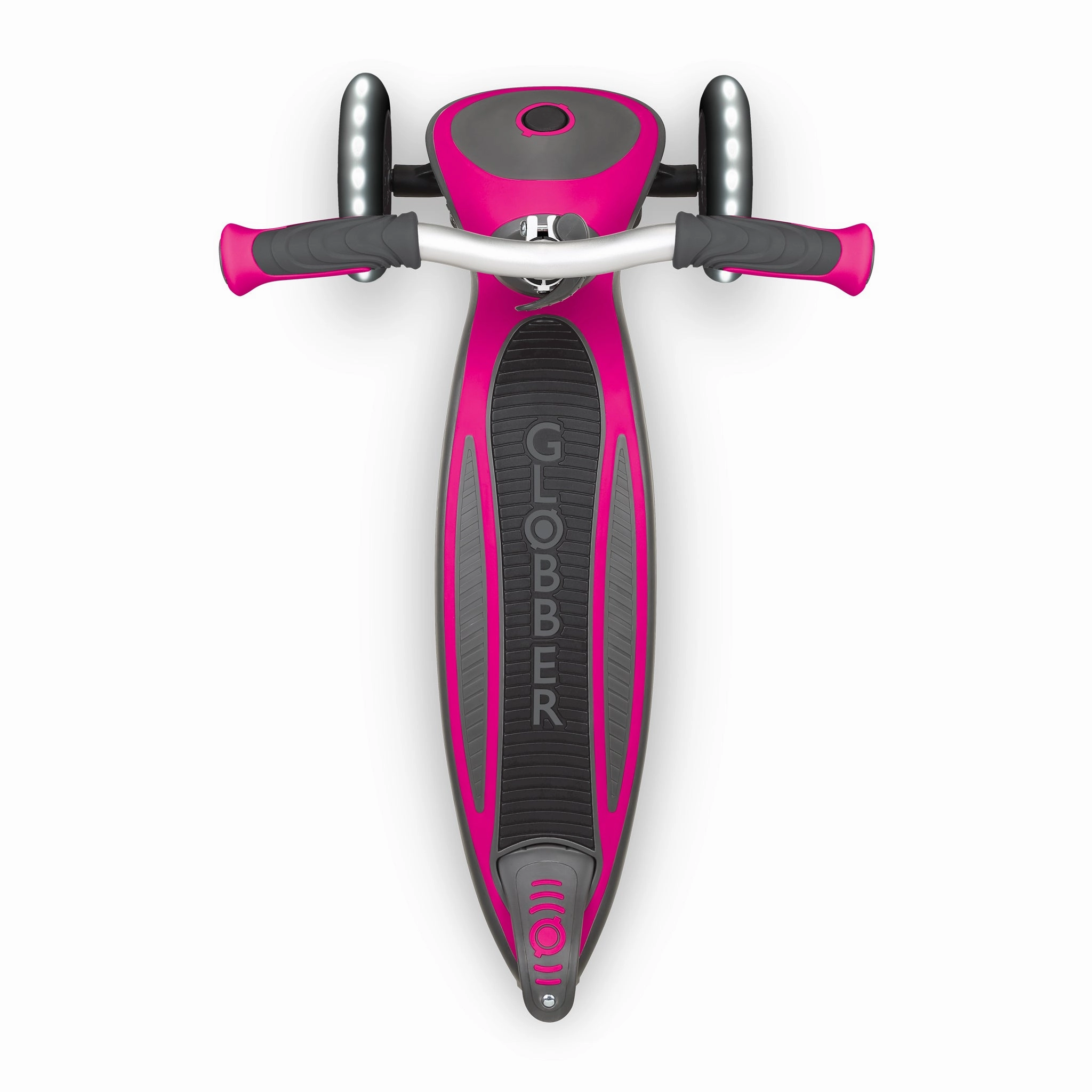 Globber Master Lights Foldable Scooter - Pink (4 - 14Y) Sensory fun for little hands Playroom learning