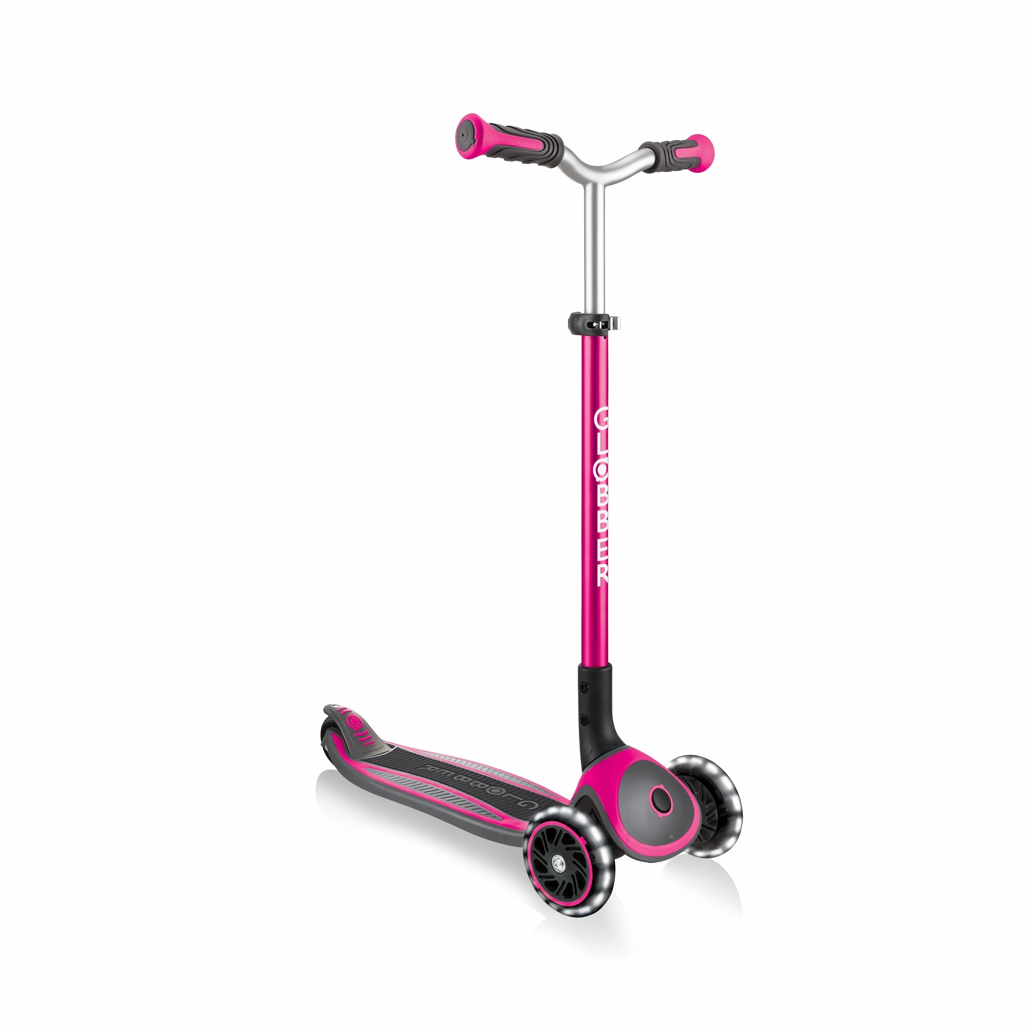 Young minds at work Active learners Globber Master Lights Foldable Scooter - Pink (4 - 14Y)