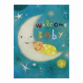 Moon & Baby Enclosure Card Little builders