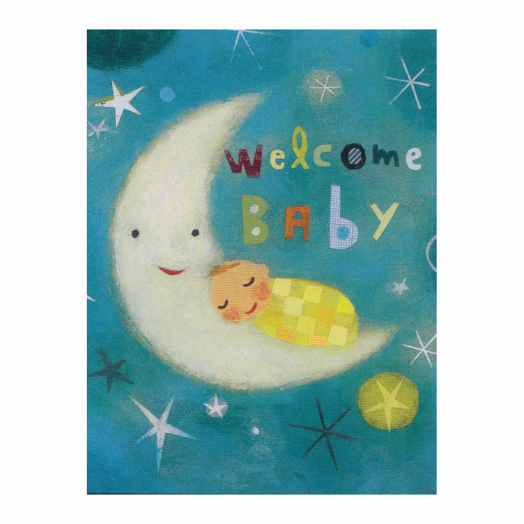 Moon & Baby Enclosure Card Little builders