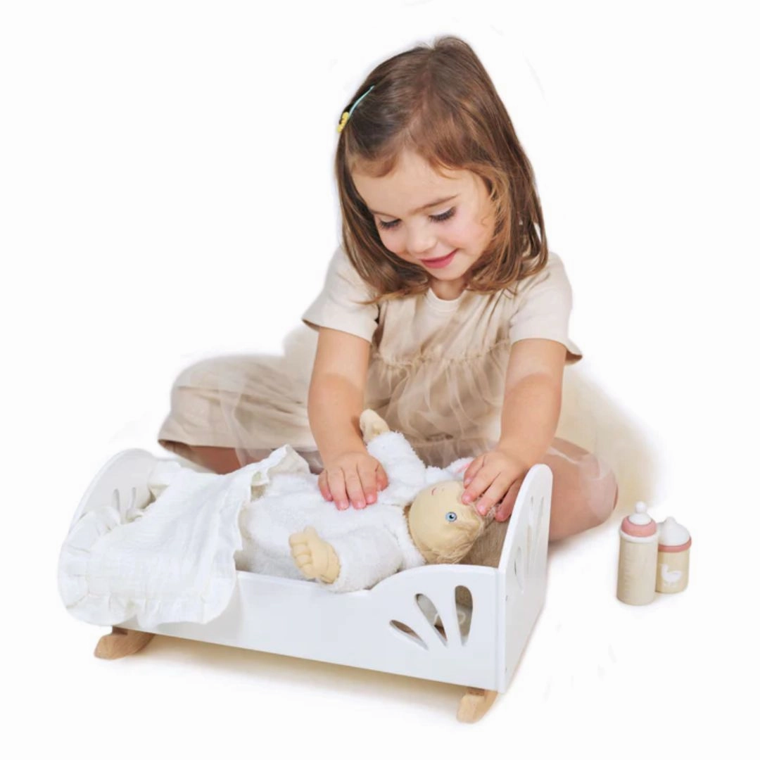 Creative kids Playroom adventures begin here Sweet Wooden Swan Dolly Bed