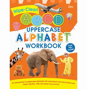 Wipe Clean : Uppercase Alphabet Workbook [Hardcover] Om Books Editorial Team Fun-based learning Tiny thinkers