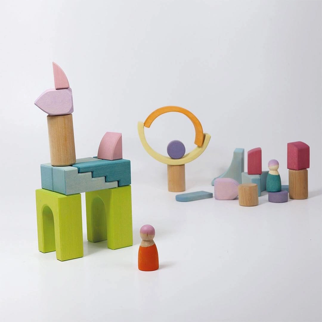 Wooden Building World Cloud Play Set Kid-focused experiences Smart activities for young learners