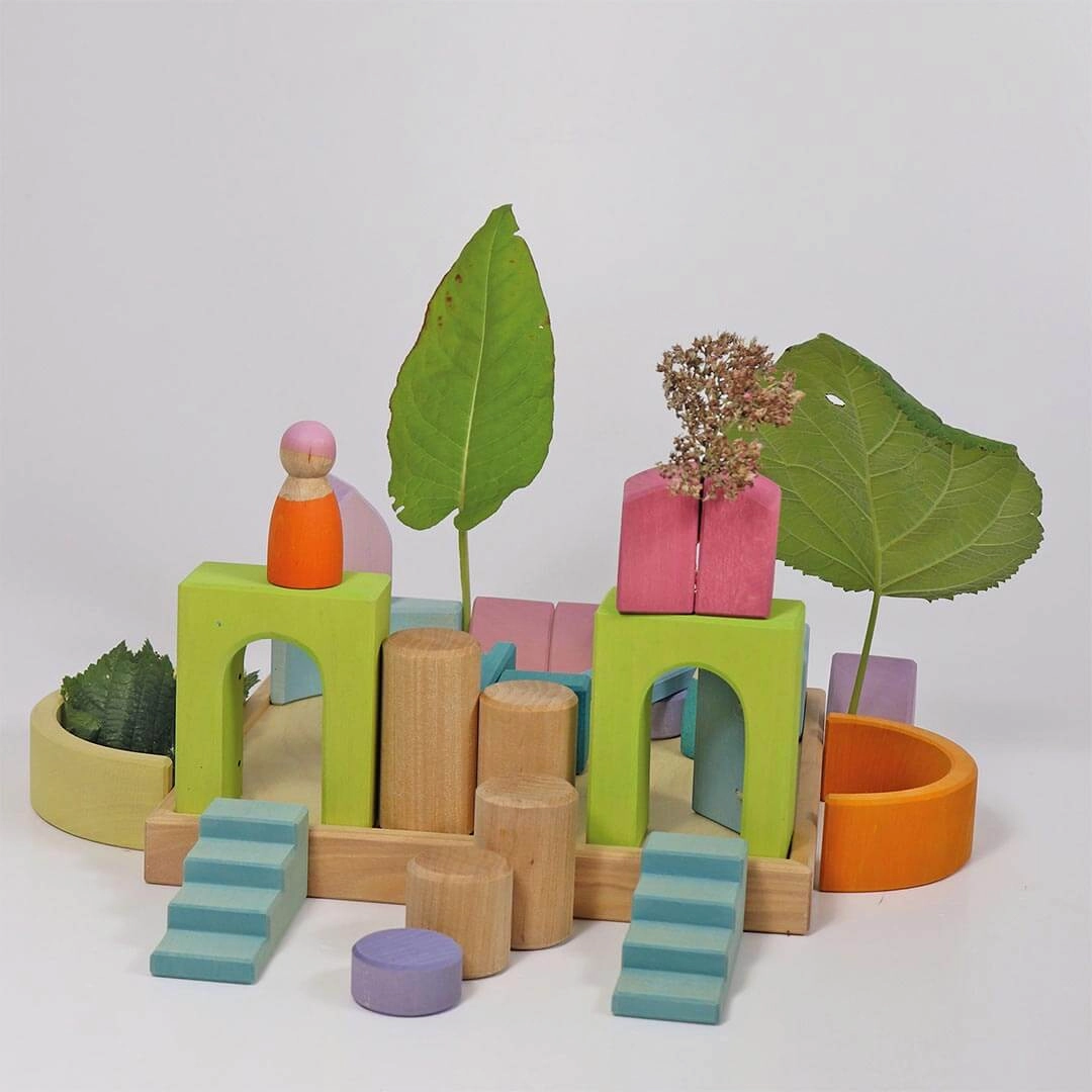Learning tools Brain boosters Wooden Building World Cloud Play Set