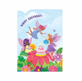 Fun-based learning Thoughtful learning Fairy Garden Tri-Fold Card