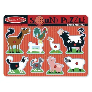 Farm Animals Sound Puzzle Growing minds Mindful play