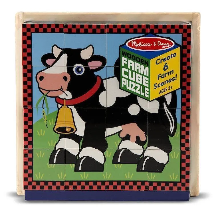 Farm Cube Puzzle 16Pc Happy hands Brain boosters
