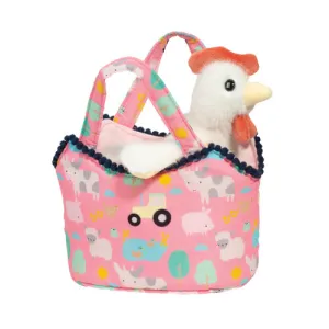 Farm Friends Sassy Sak With White Hen Quiet play for growing minds Smart kids gear