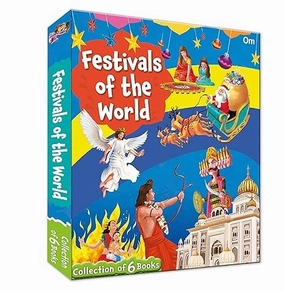 Growing minds Festivals Of The World : Collection Of 6 Books : Christmas Gurpurab Diwali Holi Dussehra Eid (Illustrated Books On Festivals For Kids) [Paperback] Om Books Editorial Team