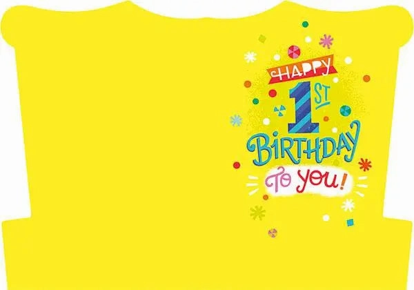 First Birthday Foil Card Everyday learning