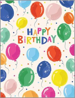 Floating Balloons Birthday Card Tiny thinkers Joyful learning