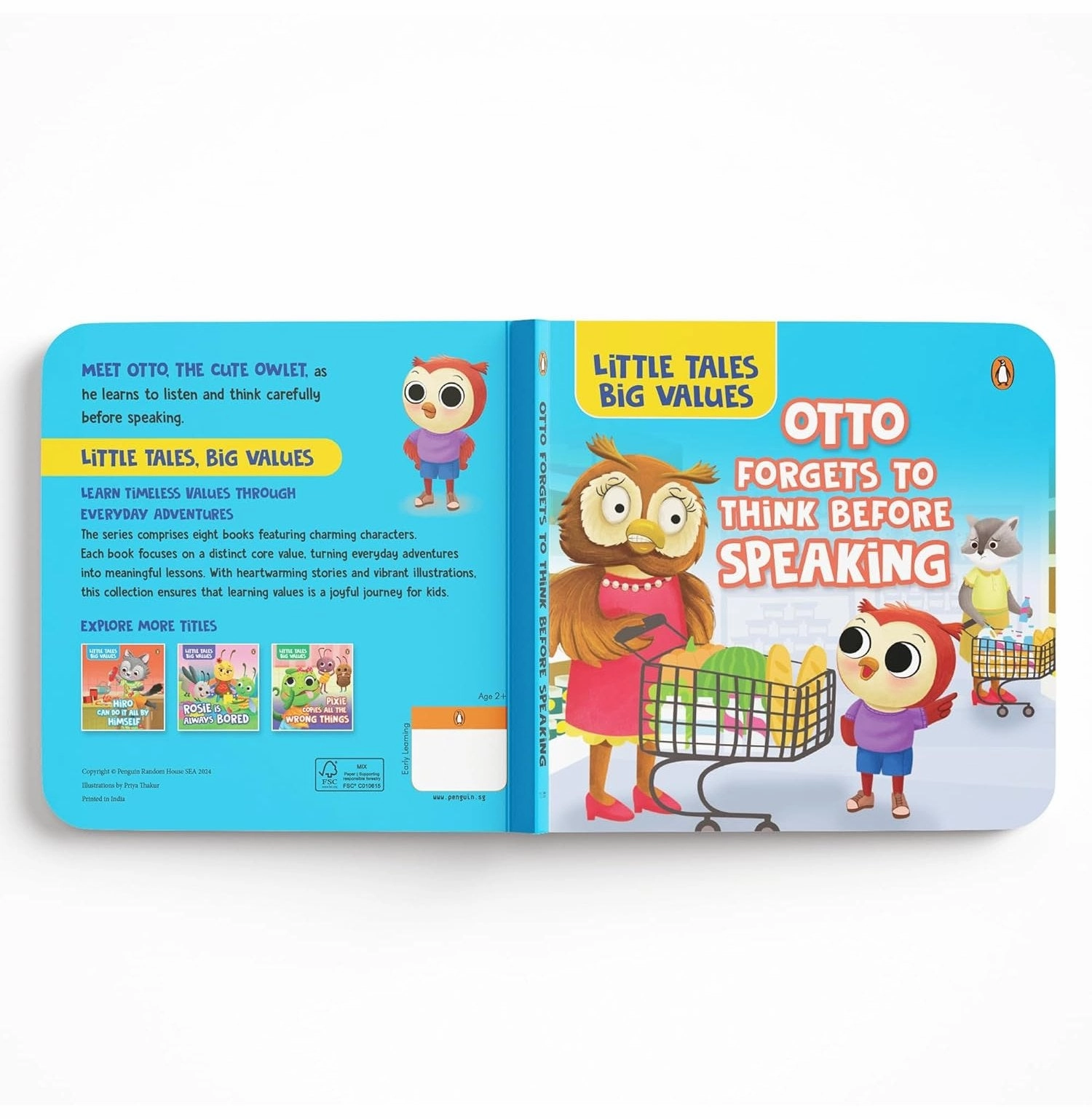 Little Tales Big Values: Otto The Owlet When To Use His Wise Words Learning through play Learning tools