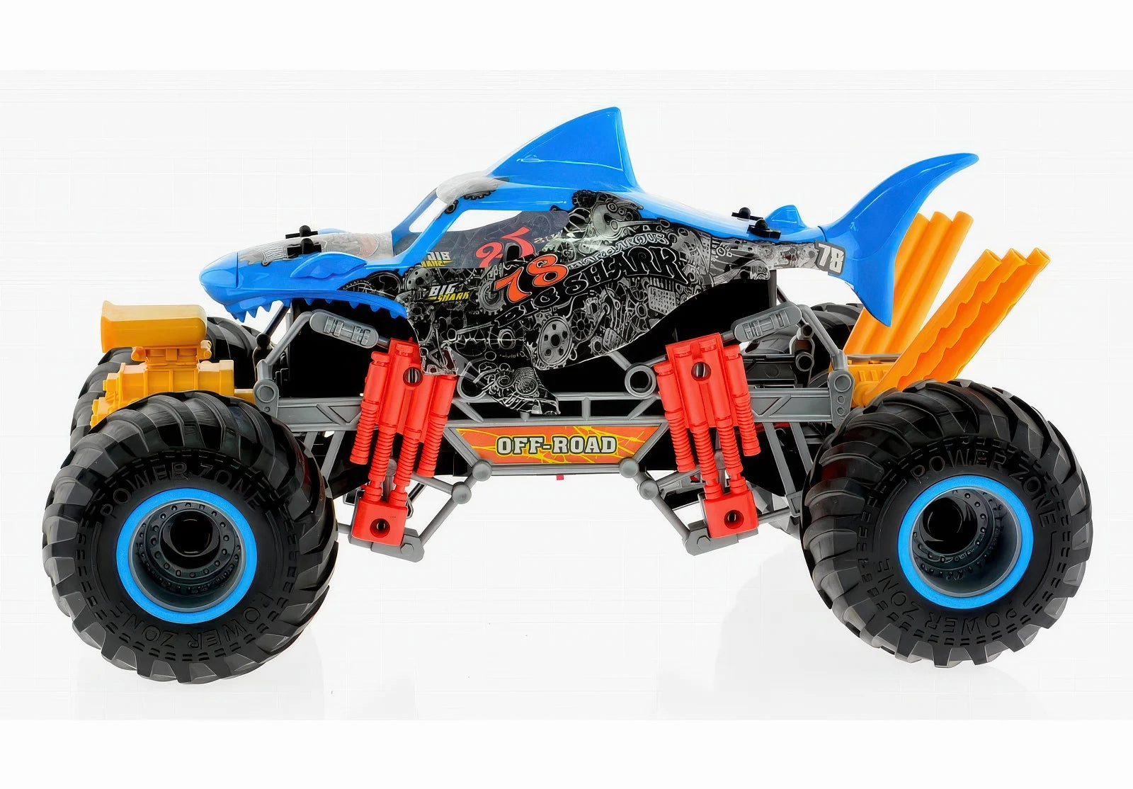 Spraying 'Smoking Shark' Off-Road Remote Controlled Rc Muscle Monster Truck Smart & fun Creative kids