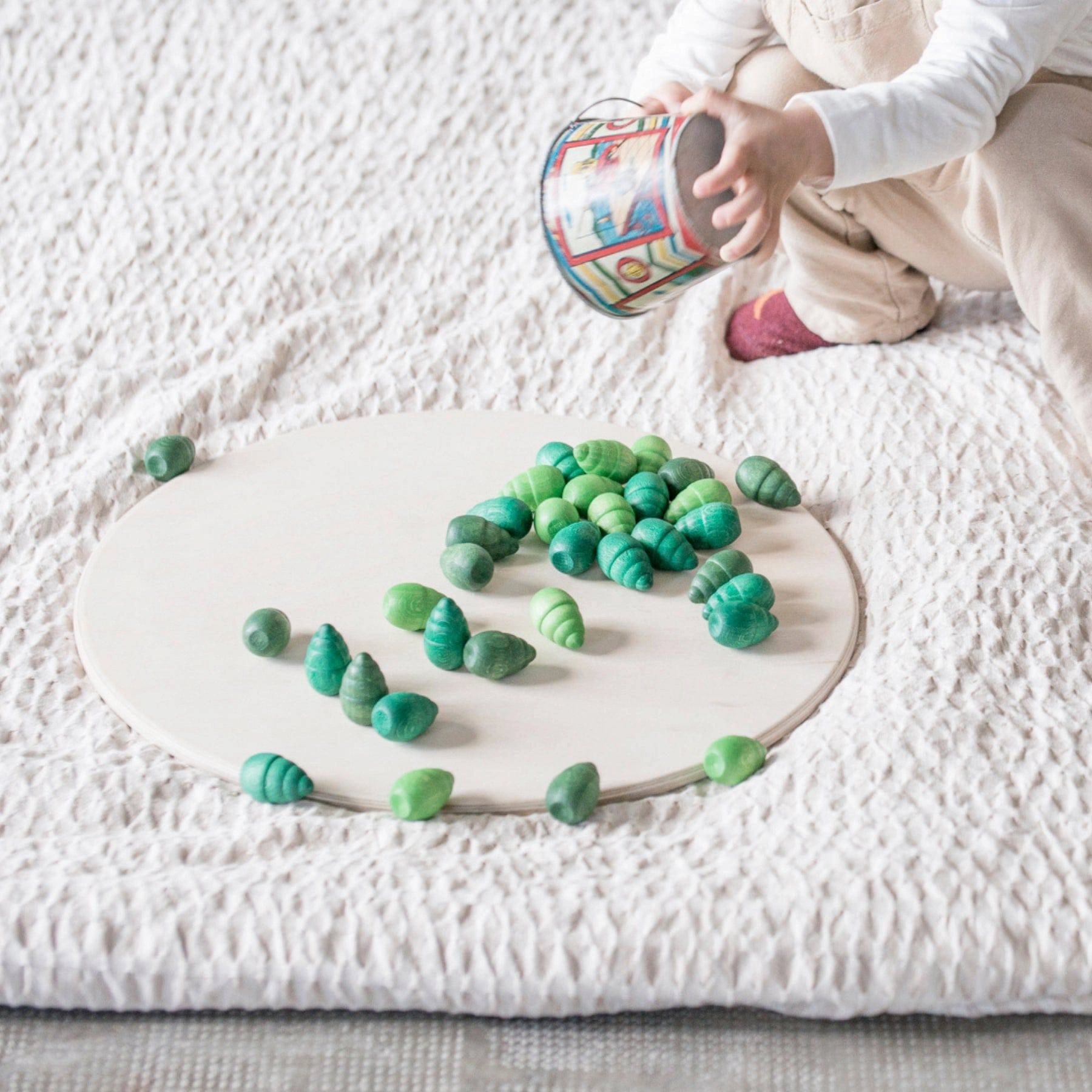 Everyday learning Smart kids gear Wooden Mandala Set, Green Trees