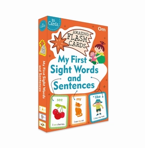 Sensory fun for little hands Skill-building tools Flash Cards: My First Sight Words And Sentences (Amazing Flash Cards) [Card Book] Om Books Editorial Team