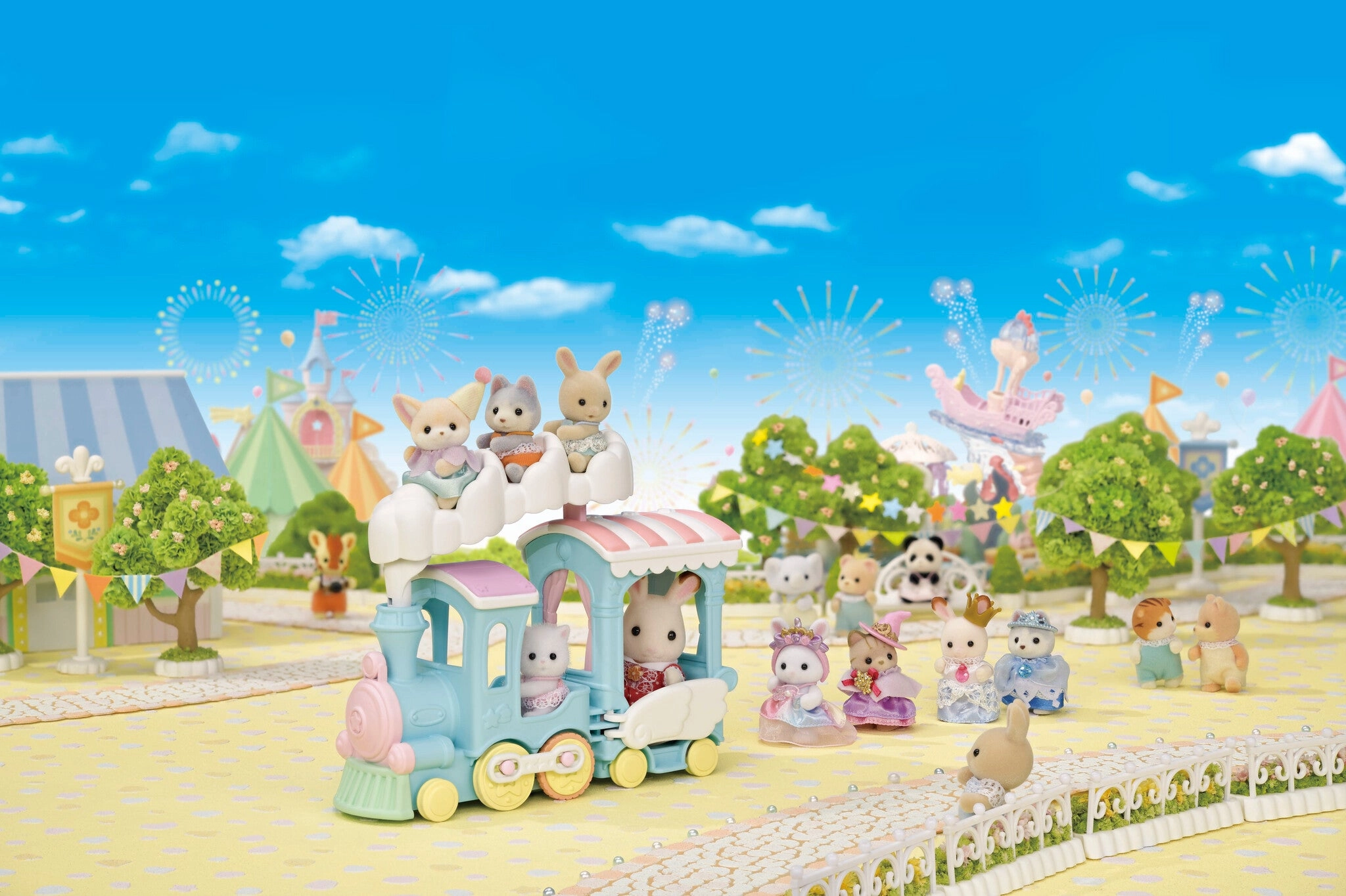 Little learners Floating Cloud Rainbow Train