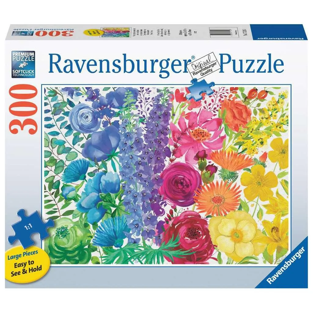 Fun-based learning Playroom adventures begin here Floral Rainbow 300Pc