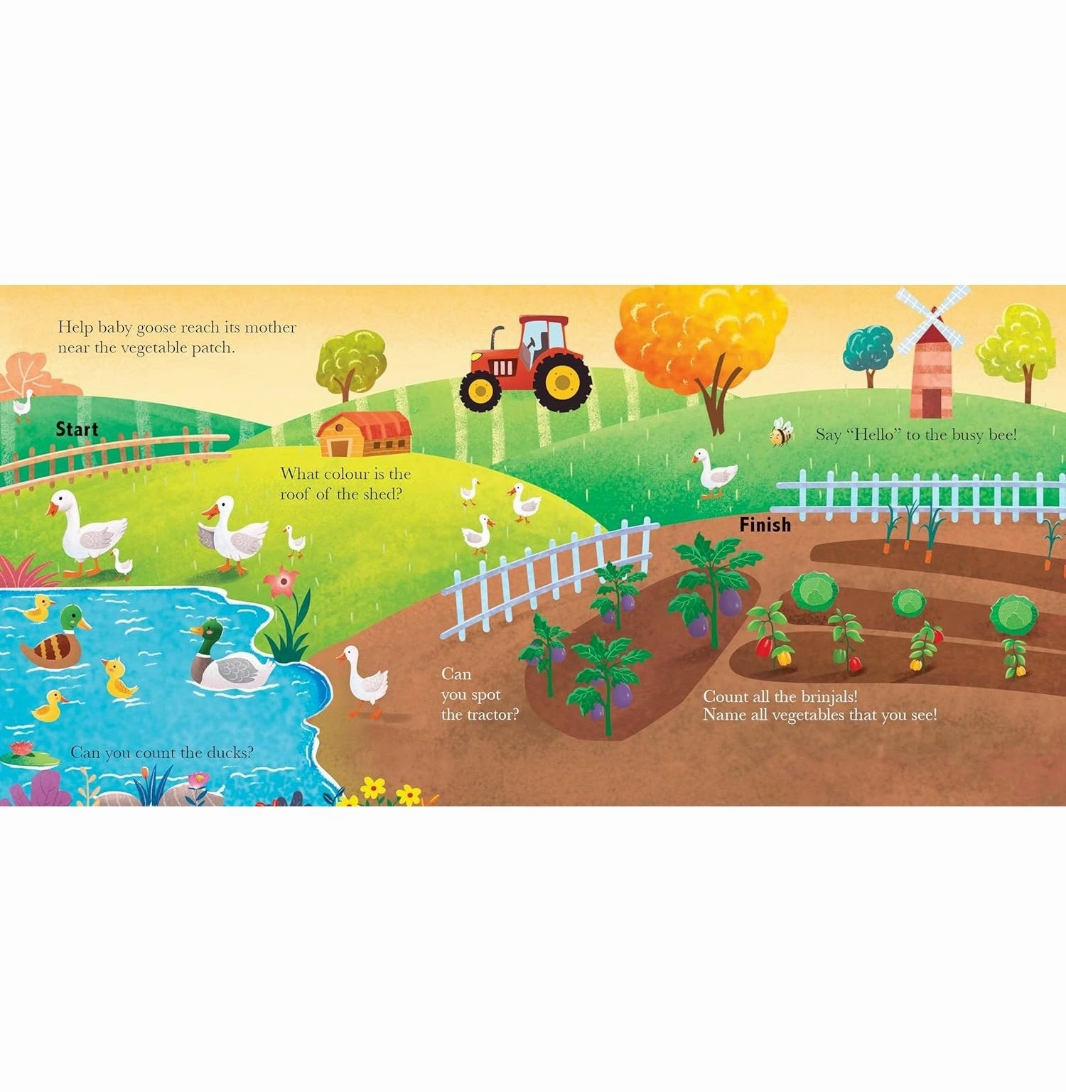 Follow The Trail Around The Farm Everyday learning