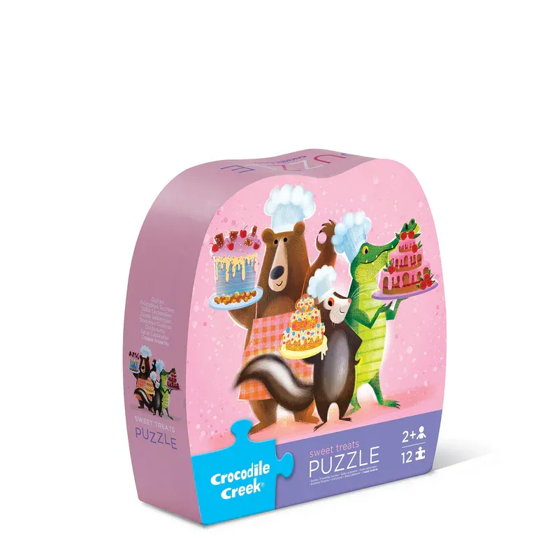 12 Pc Mini Puzzle - Sweet Treats Exploration gear Little builders