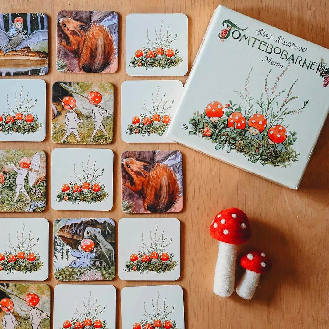 Elsa Beskow Children Of The Forest "Tomtebobarnen" Memory Game Nurturing minds Little builders