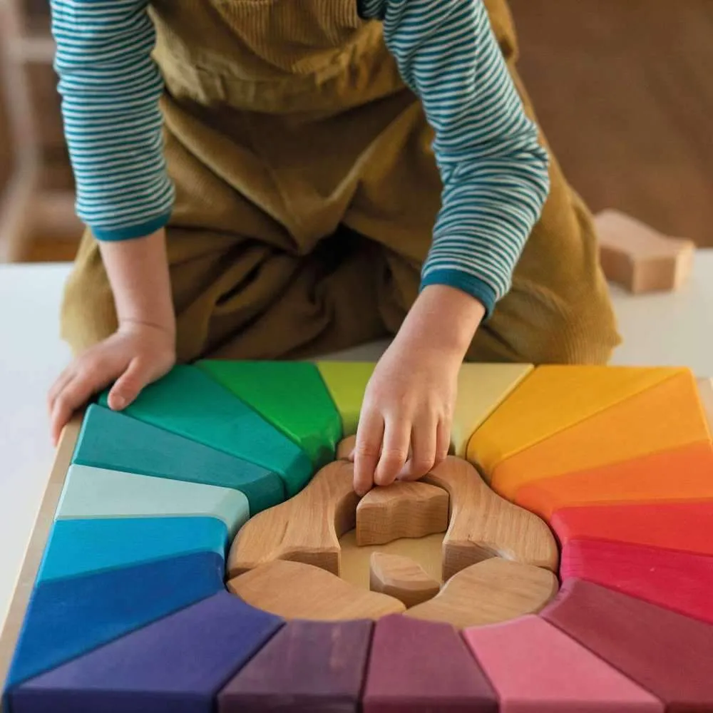 Rainbow Lion Wooden Puzzle Engaging young minds Preschool minds