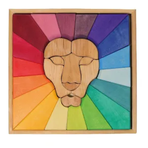 Rainbow Lion Wooden Puzzle Preschool minds Learning fun