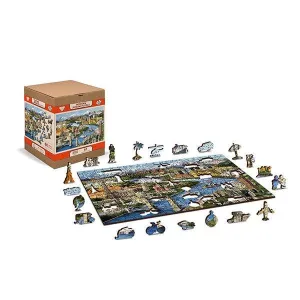 World Landmarks - Wooden City 300Pc Little adventures First explorers