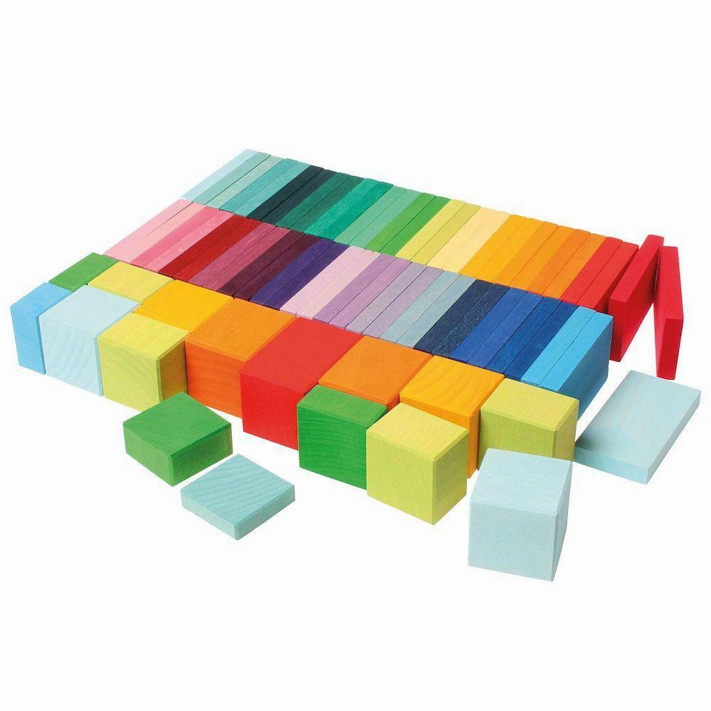 Color Chart Rally Wooden Blocks Set Active learners Early discovery