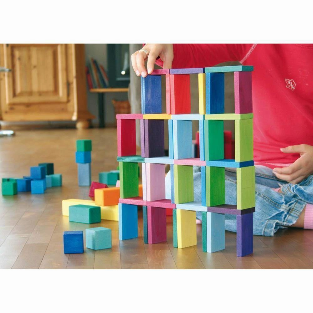 Color Chart Rally Wooden Blocks Set Preschool minds Play-based education