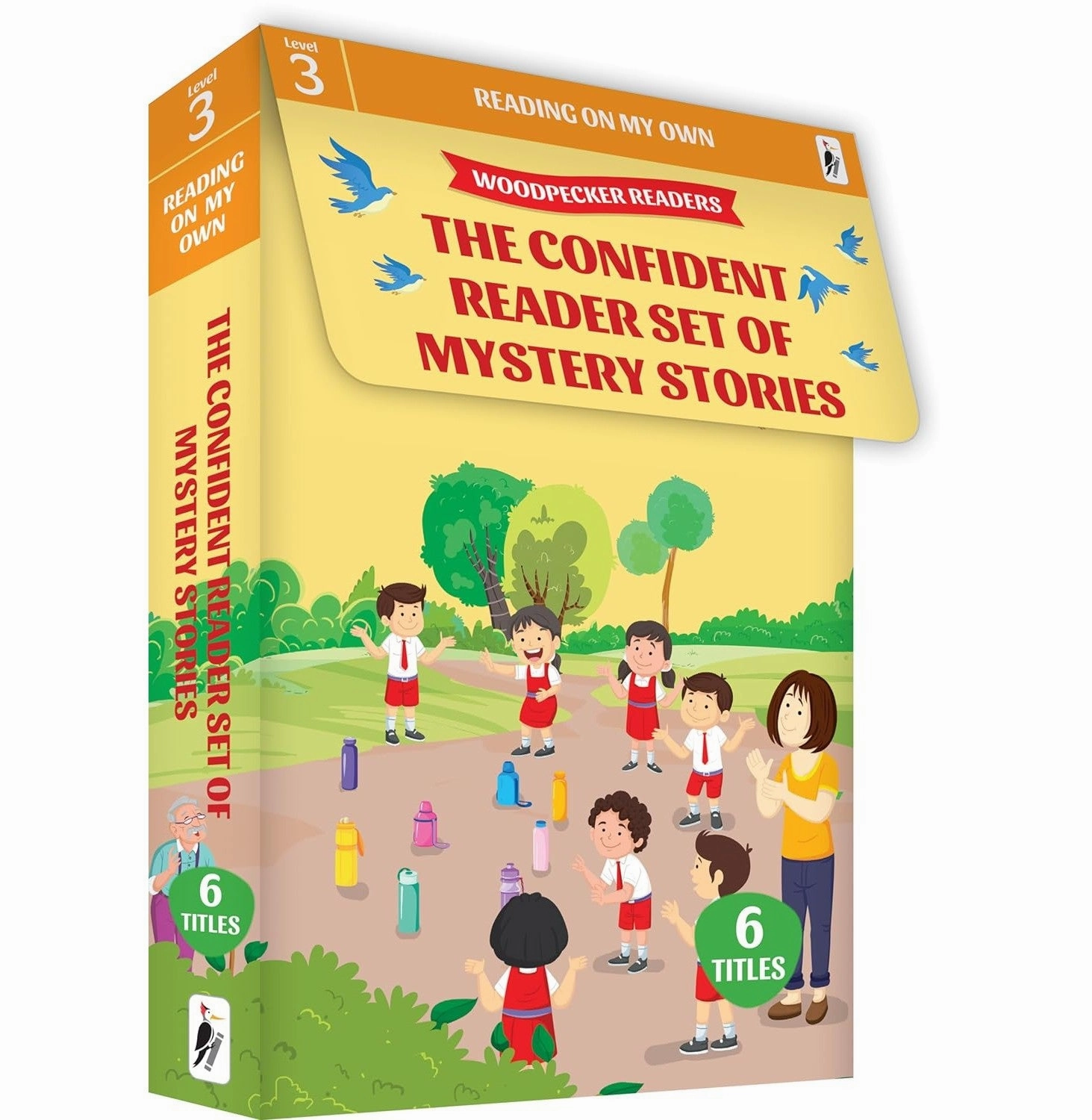 The Confident Reader Set Of Mystery Stories (6 Volume Boxed Set) [Paperback] Woodpecker Books And Wilco International Llp Kids essentials Brain boosters