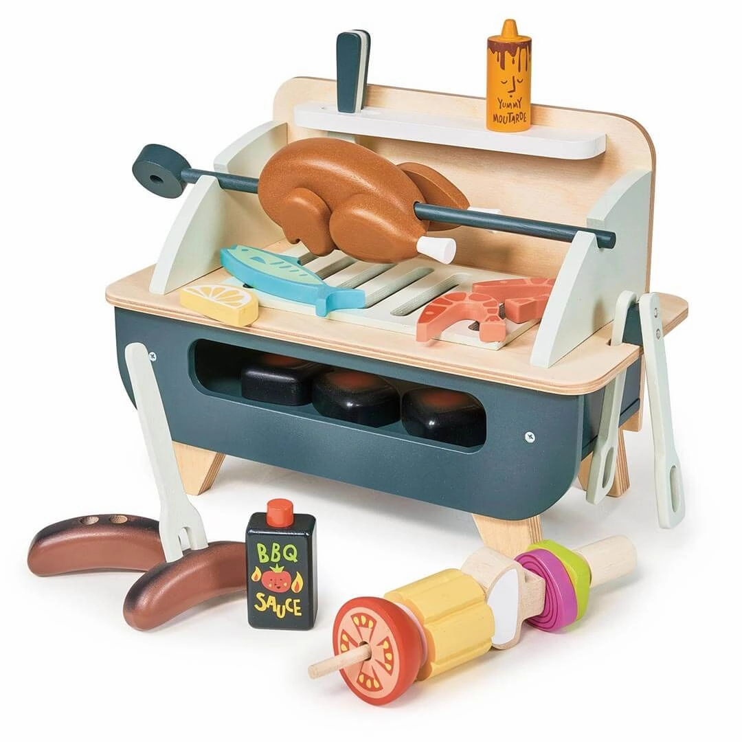 Wooden Barbeque Play Set Creative kids