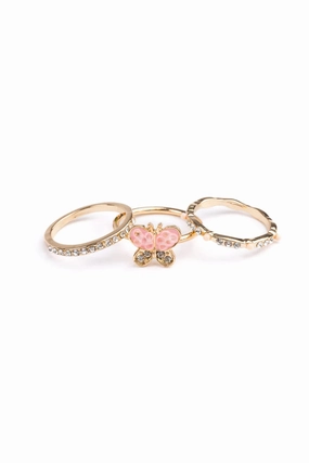 Engaging young minds Thoughtful learning Boutique Chic Butterfly Garden Rings 3 Pieces