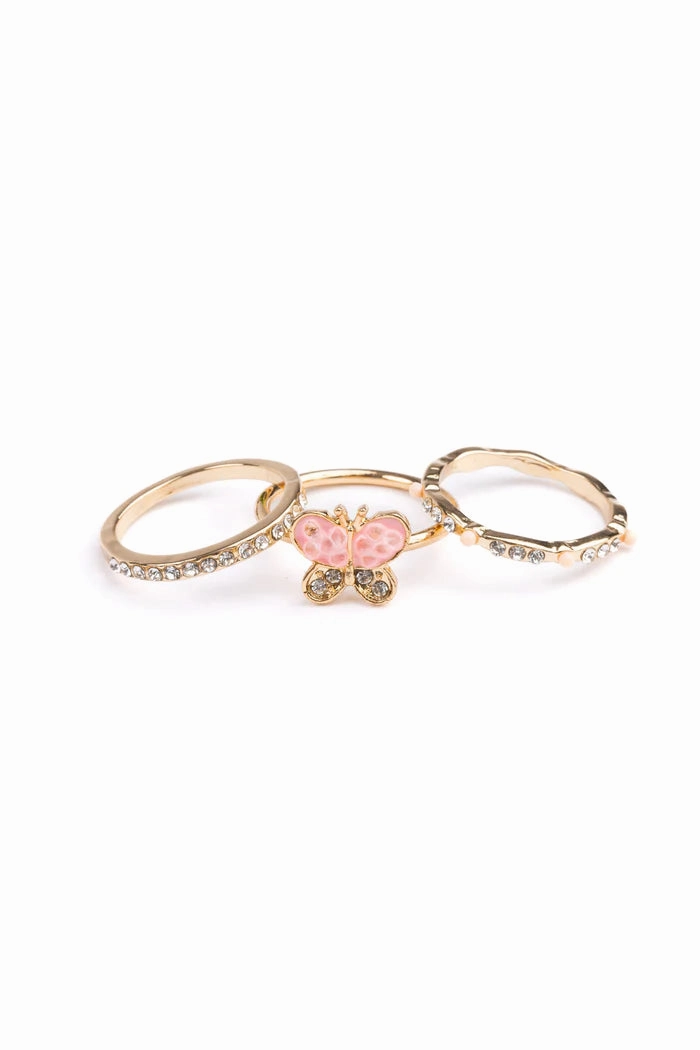 Engaging young minds Thoughtful learning Boutique Chic Butterfly Garden Rings 3 Pieces