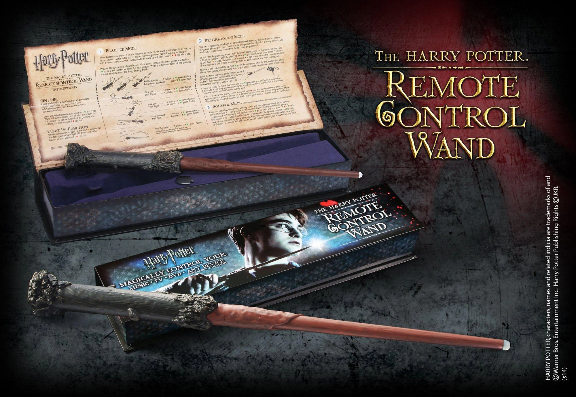 Brain boosters Curious minds Harry Potter The Noble Collection Remote Control Wand