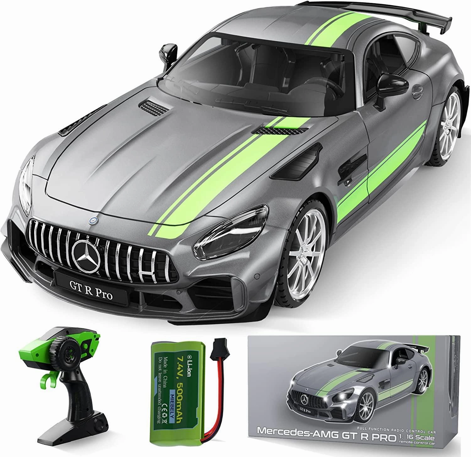 Mercedes-Amg Gt R Pro  Remote Control Car With Lights 1:16 Scale Learning fun Little learners