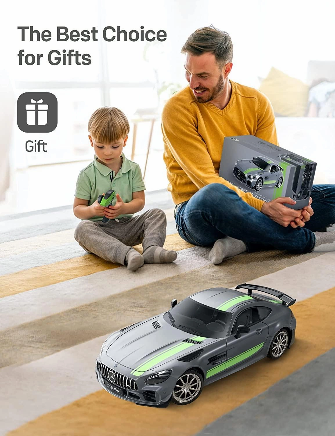 Hands-on discovery Brain boosters Mercedes-Amg Gt R Pro  Remote Control Car With Lights 1:16 Scale