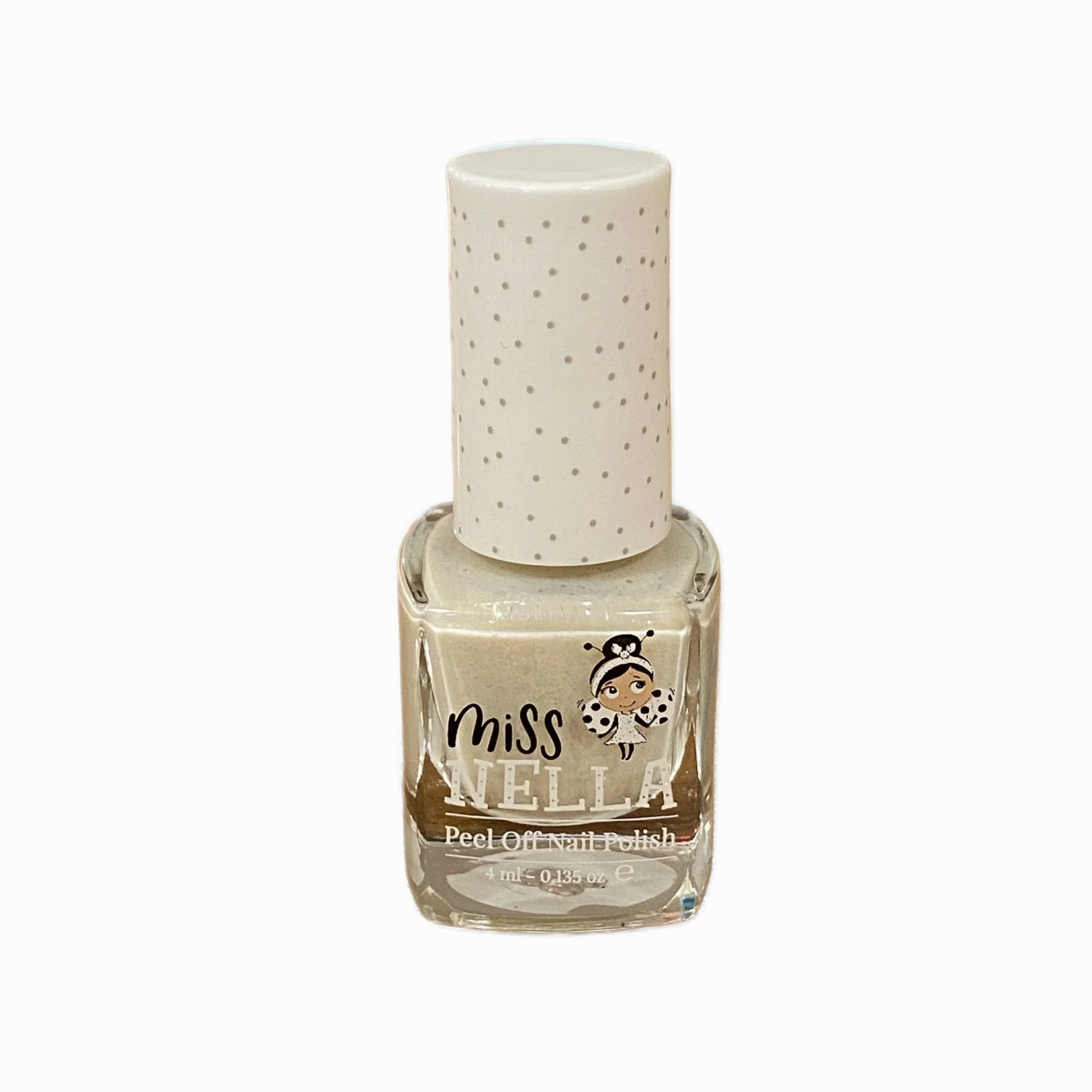 Miss Nella 4Ml Peel Off Nail Polish - Off White Smart little ones Learning through play