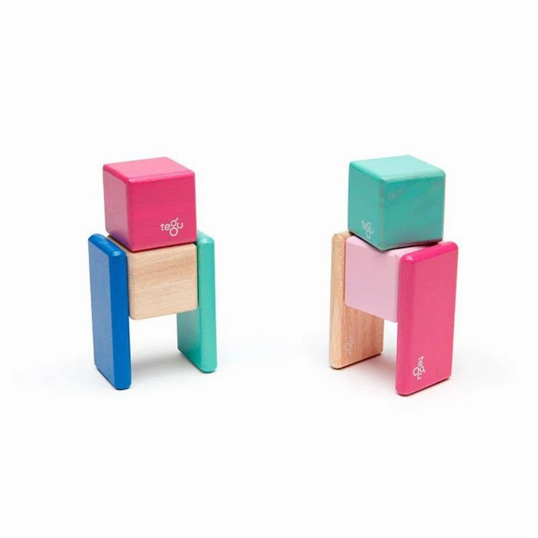 Pocket Pouch Wooden Magnetic Blocks - Blossom Discover & grow