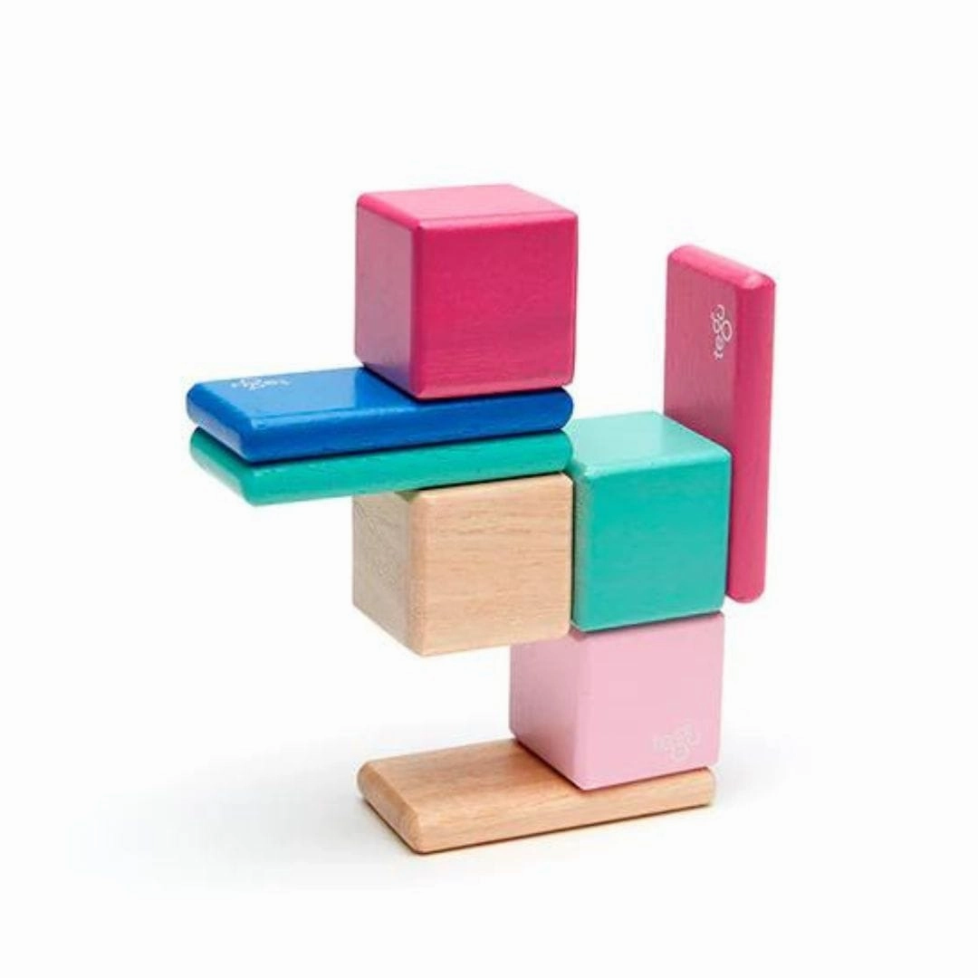 Pocket Pouch Wooden Magnetic Blocks - Blossom Home learning tools