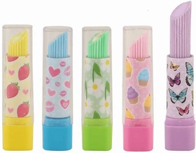 Mini makers Growth tools Fun Stationery Eraser Lipstick - Assortment