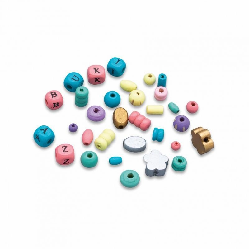Play & learn Exploration gear Buki France Box Of Wooden Beads C Colours